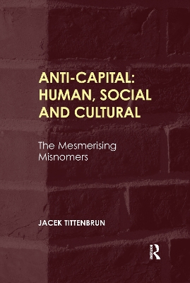 Anti-Capital: Human, Social and Cultural: The Mesmerising Misnomers by Jacek Tittenbrun