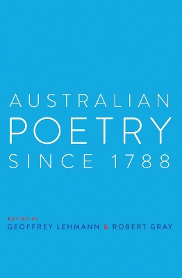 Australian Poetry Since 1788 book