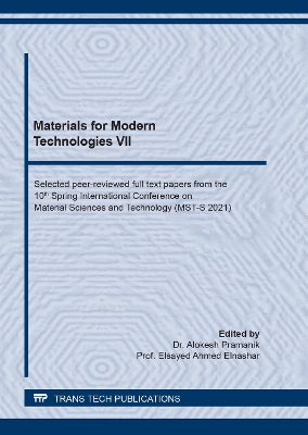 Materials for Modern Technologies VII book