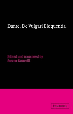 Dante: De vulgari eloquentia by Dante