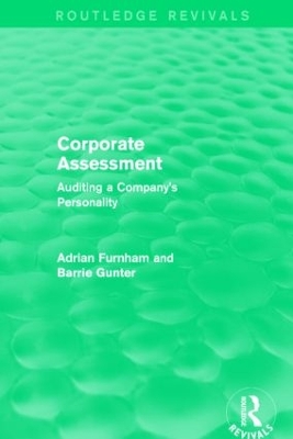 Corporate Assessment (Routledge Revivals): Auditing a Company book