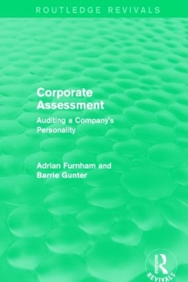 Corporate Assessment (Routledge Revivals): Auditing a Company by Adrian Furnham