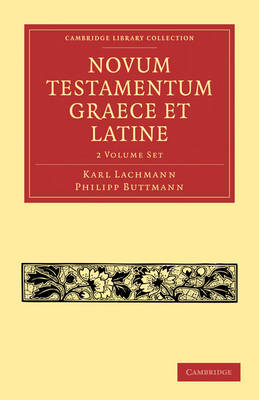 Novum Testamentum Graece et Latine 2 Volume Paperback Set: Volume SET book