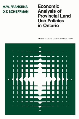 Economic Analysis of Provincial Land Use Policies in Ontario book
