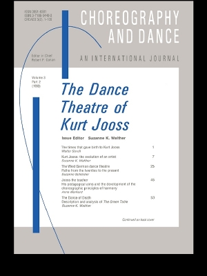 The Dance Theatre of Kurt Jooss by Suzanne Walther