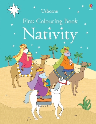 First Colouring Book Nativity book