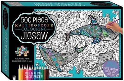 Kaleidoscope Colour-in Jigsaw with Pencils: Waves (UK) book