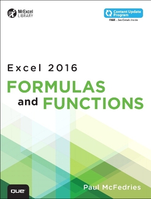 Excel 2016 Formulas and Functions (includes Content Update Program) book