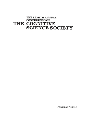 Eighth Annual Conference of the Cognitive Science Society book