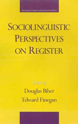 Sociolinguistic Perspectives on Register book