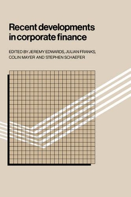 Recent Developments in Corporate Finance book