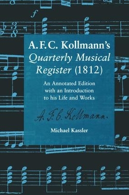 A.F.C. Kollmann's Quarterly Musical Register (1812) book