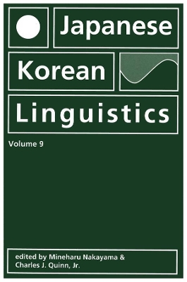 Japanese/Korean Linguistics book