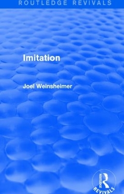 Imitation by Joel Weinsheimer