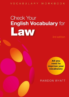 Check Your English Vocabulary for Law: All you need to improve your vocabulary book