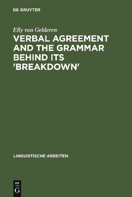 Verbal Agreement and the Grammar behind its 'Breakdown' book