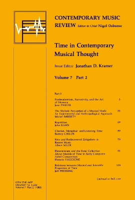 Time in Contemporary Musical Thought book