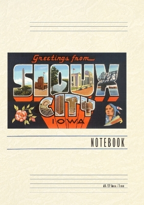 Vintage Lined Notebook Greetings from Sioux City by Found Image Press