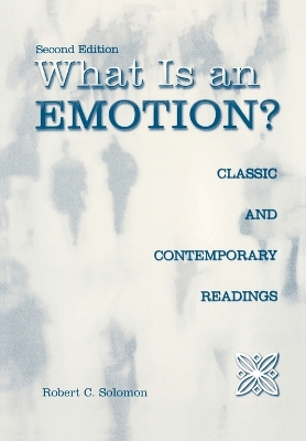 What is an Emotion? book