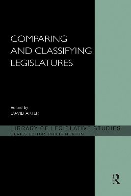 Comparing and Classifying Legislatures by David Arter