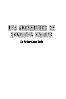 The Adventures of Sherlock Holmes book