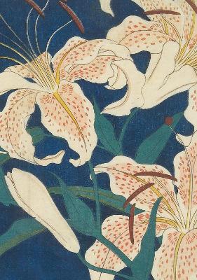 Hiroshige Spotted Lilies Dotted Paperback Journal: Blank Notebook with Pocket book