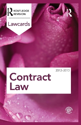 Contract Lawcards 2012-2013 book