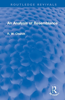 An Analysis of Resemblance book