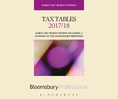 Tax Tables 2017/18 book