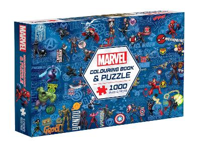 Marvel: Adult Colouring Book and Puzzle (1000 Pieces) book