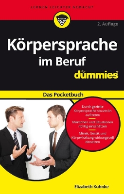 Körpersprache im Beruf für Dummies Das Pocketbuch book