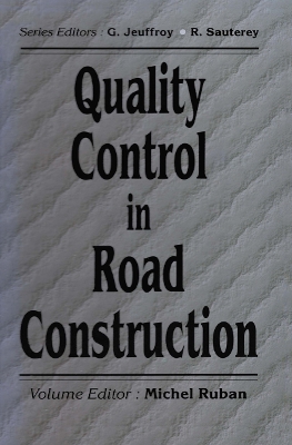 Quality Control in Road Construction book