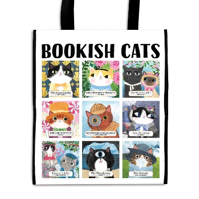 Bookish Cats Reusable Shopping Bag book