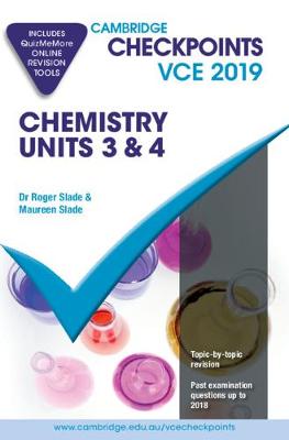 Cambridge Checkpoints VCE Chemistry Units 3 and 4 2019 and QuizMeMore book