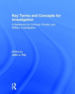 Key Terms and Concepts for Investigation book