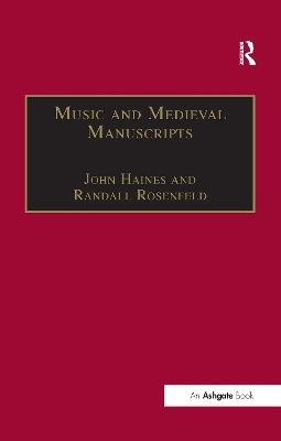 Music and Medieval Manuscripts book