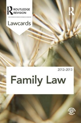 Family Lawcards 2012-2013 book