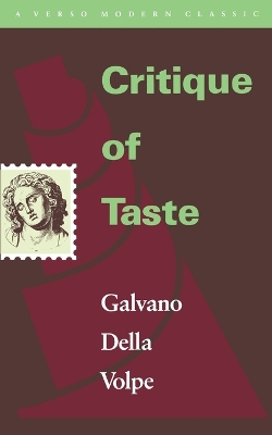 Critique of Taste book