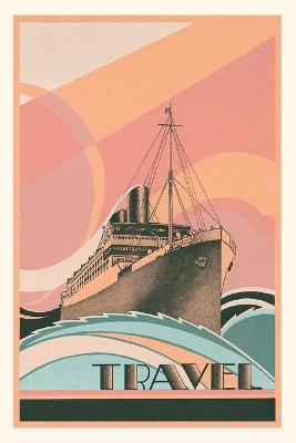 Vintage Journal Abstract Ocean Liner Travel Poster book