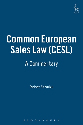 Common European Sales Law CESL book