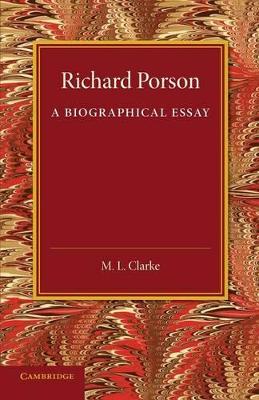 Richard Porson book