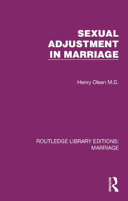 Sexual Adjustment in Marriage book