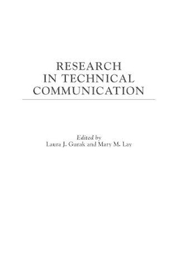 Research in Technical Communication book