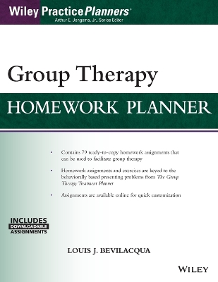 Group Therapy Homework Planner book