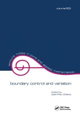 Boundary Control and Variation by Jean-Paul Zolesio