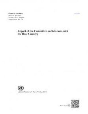 Report of the Committee on Relations with the Host Country book