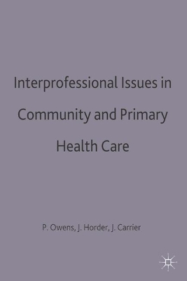 Interprofessional issues in community and primary health care book