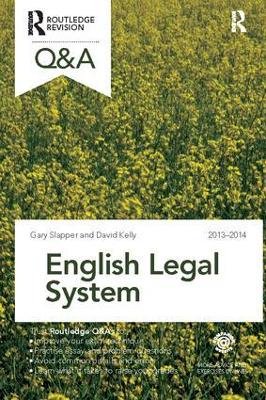 Q&A English Legal System 2013-2014 by Gary Slapper