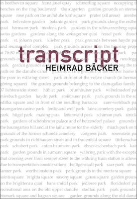 Transcript book