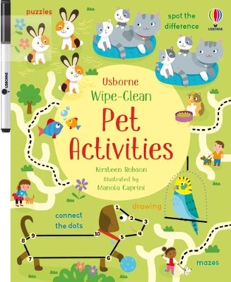 Wipe-Clean Pet Activities book